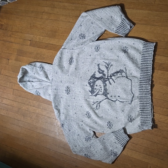 Binghamton Knitting Co. Christmas Hooded Cardigan - Picture 4 of 5